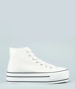 Zapatilla Abotinada Cordones Efecto