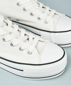 Zapatilla Abotinada Cordones Efecto